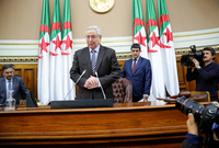 في 9 إبريل عام 2019 تم تكليفه بمنصب الرئيس المؤقت للجزائر خلفًا لعبد العزيز بوتفليقة الذي قدم استقالته من المنصب
