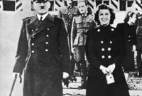 وفي عام 1945 تزوج هتلر وإيفا براون لمدة لم تتجاوز 40 ساعة.. أَي قبل انتحارهما بيوم واحد
