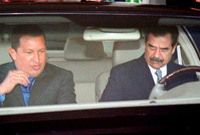 مع هوجو تشافيز رئيس فنزويلا