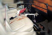 تلقت 6 رصاصات في رأسها بينما كانت داخل سيارتها المتوقفة عند إشارة مرورية، على يد ضابط الشرطة المقدم "خالد نقا العازمي" بمسدسه المرخص له.