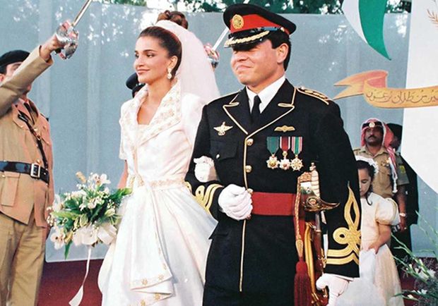 في 9 يونيو عام 1993 عُقدت مراسم حفل زفاف ولي العهد آنذاك الأمير عبد الله بن الملك الحسين على السيدة رانيا 
