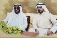 صور لمنصور بن أحمد آل ثاني مع الشيخ زايد حاكم الإمارات