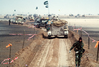 هي حرب بدأت مطلع عام 1991 لتحرير الكويت حيث عارضت المملكة تلك الحرب بشدة وقامت بحشد 200 ألف جندي سعودي
