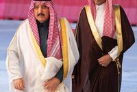 الأمير أحمد بن عبدالعزيز وأبنه الأمير نايف
