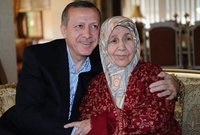 أما والدته فهي السيدة تنزيل أردوغان 
