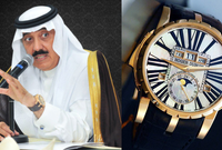 بينما يمتلك الأمير متعب بن عبد الله بن عبد العزيز ساعة من ماركة Roger Dubis

