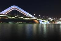 جسر أبو ظبي: يبلغ طوله 800 متر وهو تحفة فنية فريدة في التصميم
