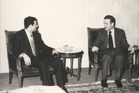 مع الرئيس السوري حافظ الأسد