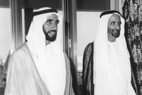  شارك الشيخ زايد بن سلطان آل نهيان في صناعة الاتحاد.