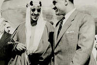 قام بإنشاء شبكة طرق برية في المملكة وقام بإنشاء عدة مطارات وتطويرها كما ‏أنشأ عدة موانئ أبرزها ميناء الملك عبد العزيز في الدمام